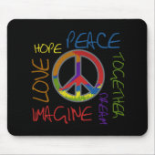 Tapis De Souris Rétro paix (Devant)