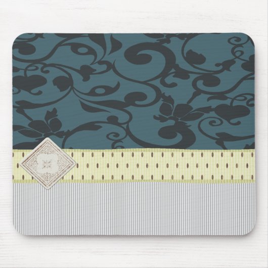 Tapis De Souris Rétro papier peint (Devant)