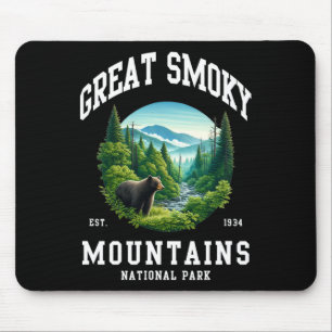Tapis De Souris Rétro Parc national des Great Smoky Mountains Homm