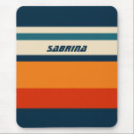 Tapis De Souris Rétro personnalisé<br><div class="desc">Imprimez votre nom ou vos initiales sur ces accessoires pour insuffler à vos appareils et à votre espace de travail une touche de charme et de personnalisation vintages. S'inspirant des époques classiques, notre collection présente une palette de couleurs soigneusement entretenues et des matériaux de première qualité pour vous assurer que...</div>