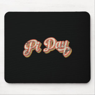 Tapis De Souris Retro Pi Jour Texte Cadeau Vintage Enseignant en m