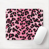 Tapis De Souris Rétro Pink Leopard (Avec souris)