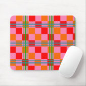 Tapis De Souris Retro Plaid  (Avec souris)