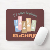 Tapis De Souris Rétro plutôt Euchre de jeu (Avec souris)
