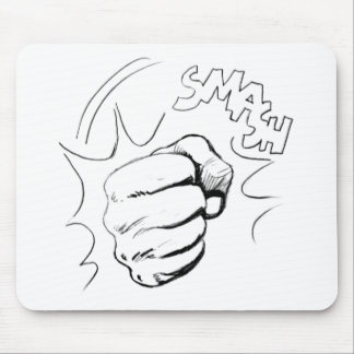 Tapis De Souris Retro Pop Art Smash Dessin Mousepad