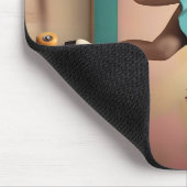 Tapis De Souris Retro Pretty Lady Roller Patinage Lets Roll, (Coin)