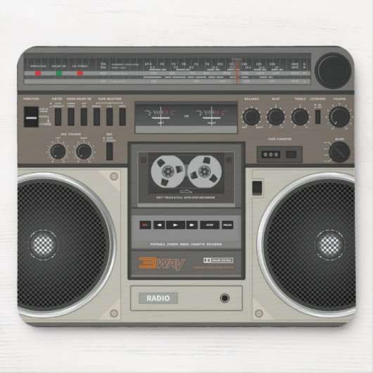 Tapis De Souris Rétro radio (Devant)