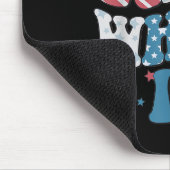 Tapis De Souris Retro Red White And I Do 4th Of July Bachelorette  (Coin)