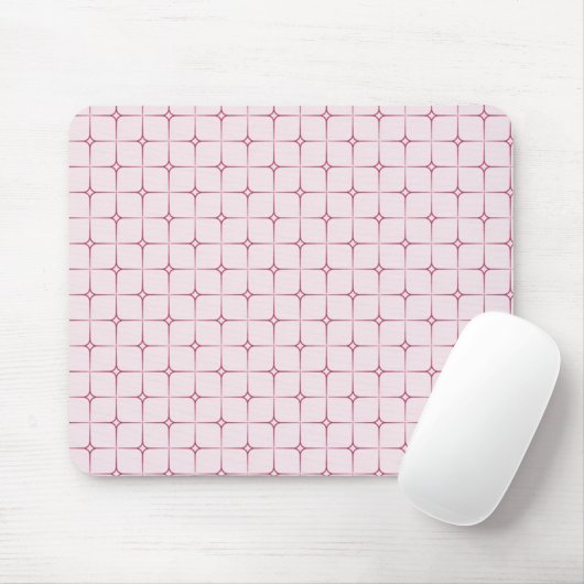 Tapis De Souris Retro Romance Mousepad, Rose (Avec souris)