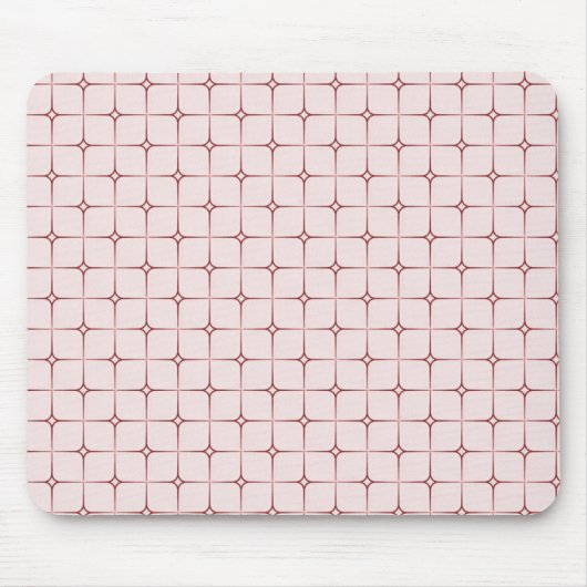 Tapis De Souris Retro Romance Mousepad, Rouge (Devant)