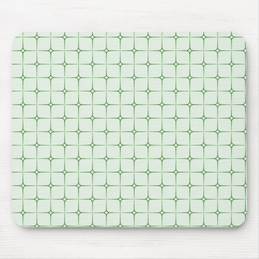 Tapis De Souris Retro Romance Mousepad, Vert (Devant)