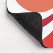 Tapis De Souris rétro rouge (Coin)