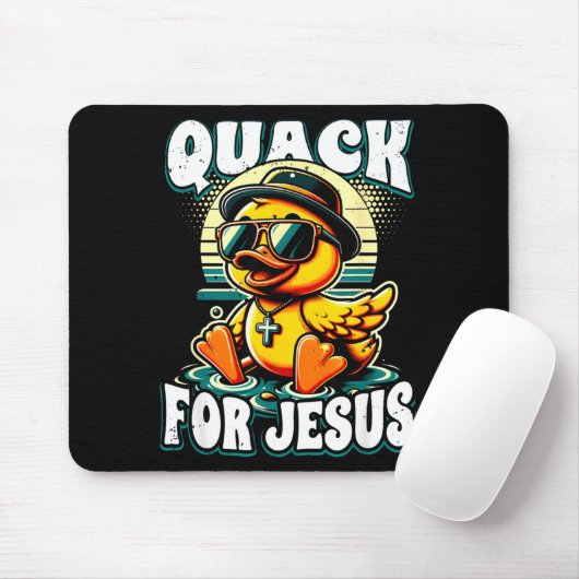Tapis De Souris Retro Rubber Duck Christian Rubber Ducky Quacks Fo (Avec souris)