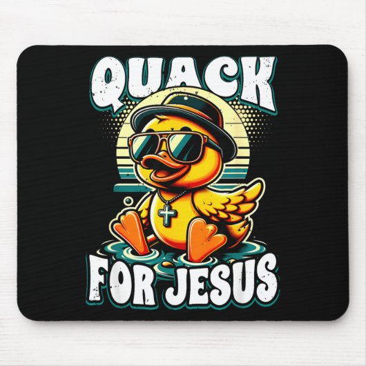 Tapis De Souris Retro Rubber Duck Christian Rubber Ducky Quacks Fo (Devant)