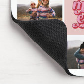 Tapis De Souris Retro Script Best Mom Ever Photo Collage (Coin)