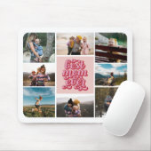 Tapis De Souris Retro Script Best Mom Ever Photo Collage (Avec souris)