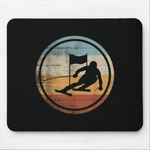 Tapis De Souris Retro Ski Vintage Ski Design Ski Slalom