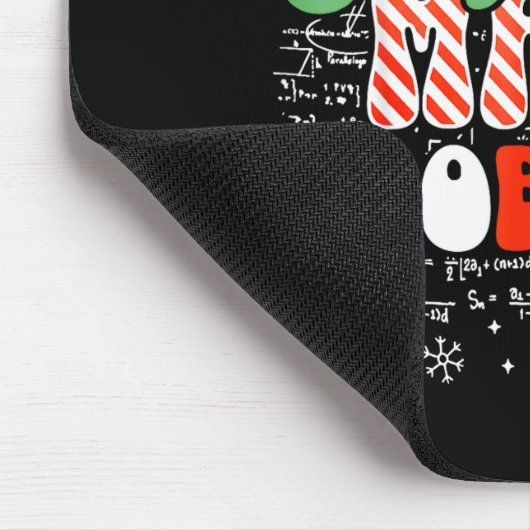 Tapis De Souris Retro Sleighing Math Problems Santa Math Teacher C (Coin)