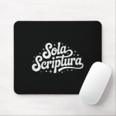 Tapis De Souris Retro Sola Scriptura Reformed Christian Theology D (Avec souris)