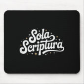 Tapis De Souris Retro Sola Scriptura Reformed Christian Theology D (Devant)