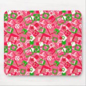 Tapis De Souris Retro Squares Pattern (Devant)