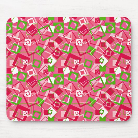 Tapis De Souris Retro Squares Pattern (Devant)