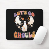 Tapis De Souris Retro Super Go Ghouls Drôle Coupl Halloween (Avec souris)