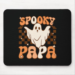 Tapis De Souris Retro Super Halloween Fantôme Éffrayant Papa Costu