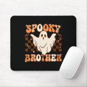 Tapis De Souris Retro Super Halloween Ghost Éffrayant Brother Cost (Avec souris)