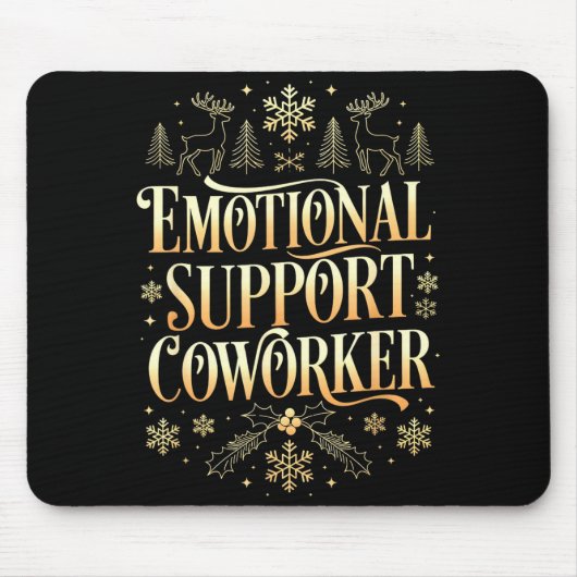 Tapis De Souris Retro Suprt Coworker Ugly Christmas Saying Quote (Devant)