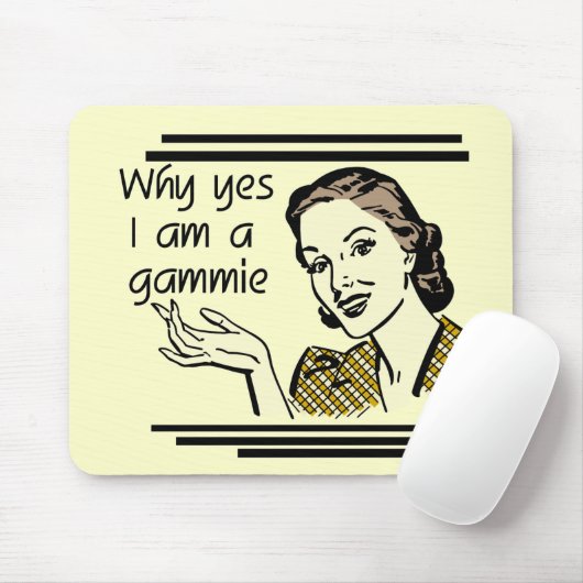 Tapis De Souris Rétro T-shirts et cadeaux de Gammie (Avec souris)