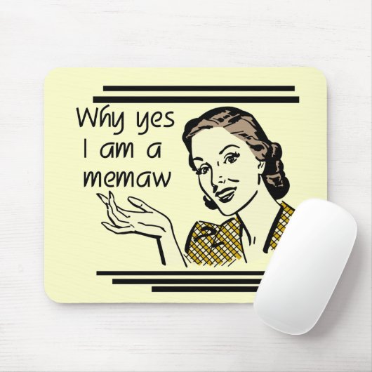 Tapis De Souris Rétro T-shirts et cadeaux de Memaw (Avec souris)