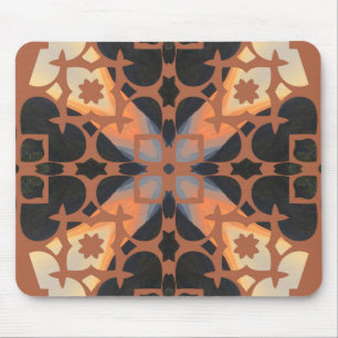Tapis De Souris Retro Tan Motif