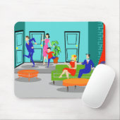 Tapis De Souris Rétro télévision classique Mousepad (Avec souris)