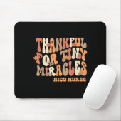 Tapis De Souris Retro Thankful For Tiny Miracles Thanksgiving Nicu (Avec souris)