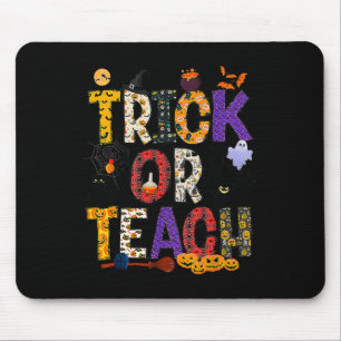 Tapis De Souris Retro Trick Ou Enseignant Enseignant Costume Hallo