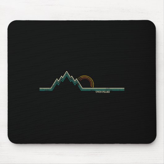 Tapis De Souris Retro Twin Peaks (Devant)