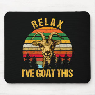 Tapis De Souris Rétro Vintage Relax J'ai Chèvre Ce Cadeau Cool Chè