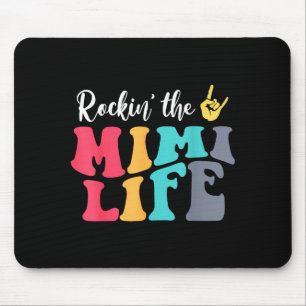Tapis De Souris Rétro vintage rockin 'la vie mimi anniversaire