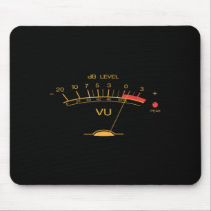 Tapis De Souris Retro Vu Meter Audio Ingénieur Vintage M'enregistr