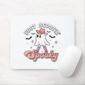 Tapis De Souris Retro Western Halloween Cute Ghost Funny Boot Scoo (Avec souris)