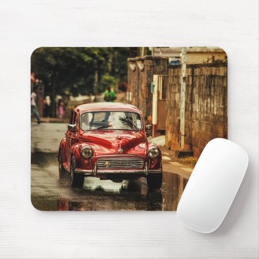 Tapis De Souris RetroMobile rouge. Mineur de Morris (Avec souris)
