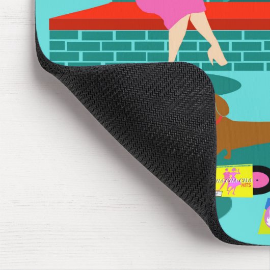Tapis De Souris Rétros ajouter au chien Mousepad (Coin)
