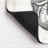Tapis De Souris Rétros coeurs cardiaques d'anatomie de coeur (Coin)