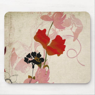 Tapis De Souris Rétros fleurs Mousepad