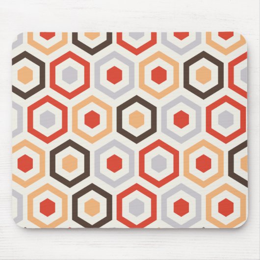 Tapis De Souris Rétros hexagones (Devant)