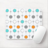 Tapis De Souris Rétros points et Starbursts Mousepad (Avec souris)