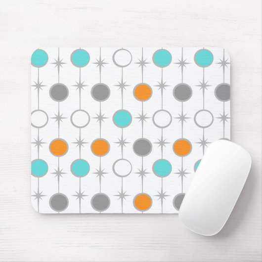Tapis De Souris Rétros points et Starbursts Mousepad (Avec souris)