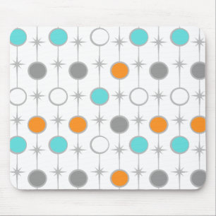 Tapis De Souris Rétros points et Starbursts Mousepad