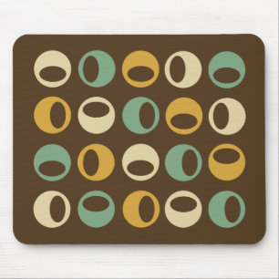 Tapis De Souris Rétros sphères modernes abstraites Mousepad